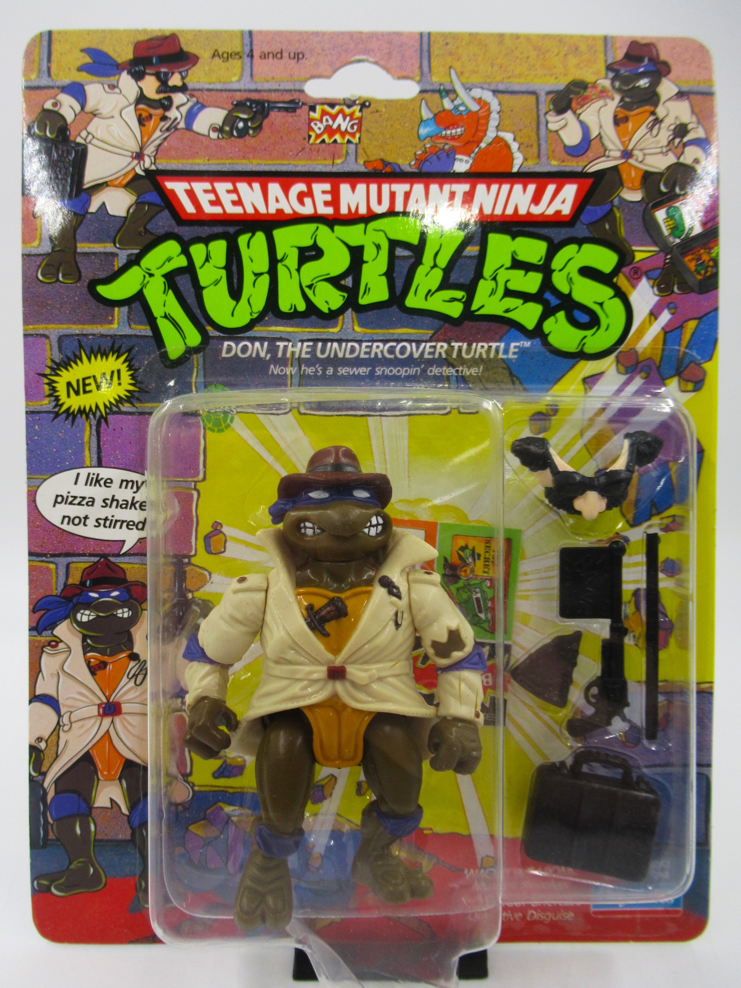 Teenage Mutant Ninja Turtles Don, the Undercover Turtle 4.5" Figure TMNTs - Playmates (1990)